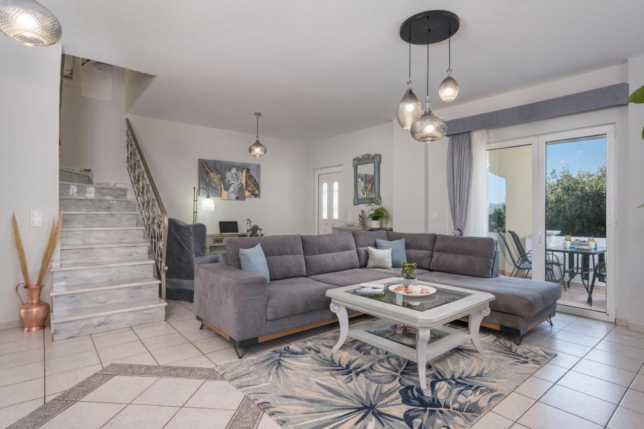 Casa De Philippe With Unique Seaview 2' From Beach Agia  エクステリア 写真