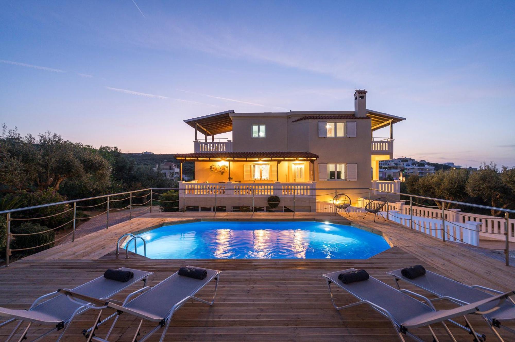 Casa De Philippe With Unique Seaview 2' From Beach Agia  エクステリア 写真