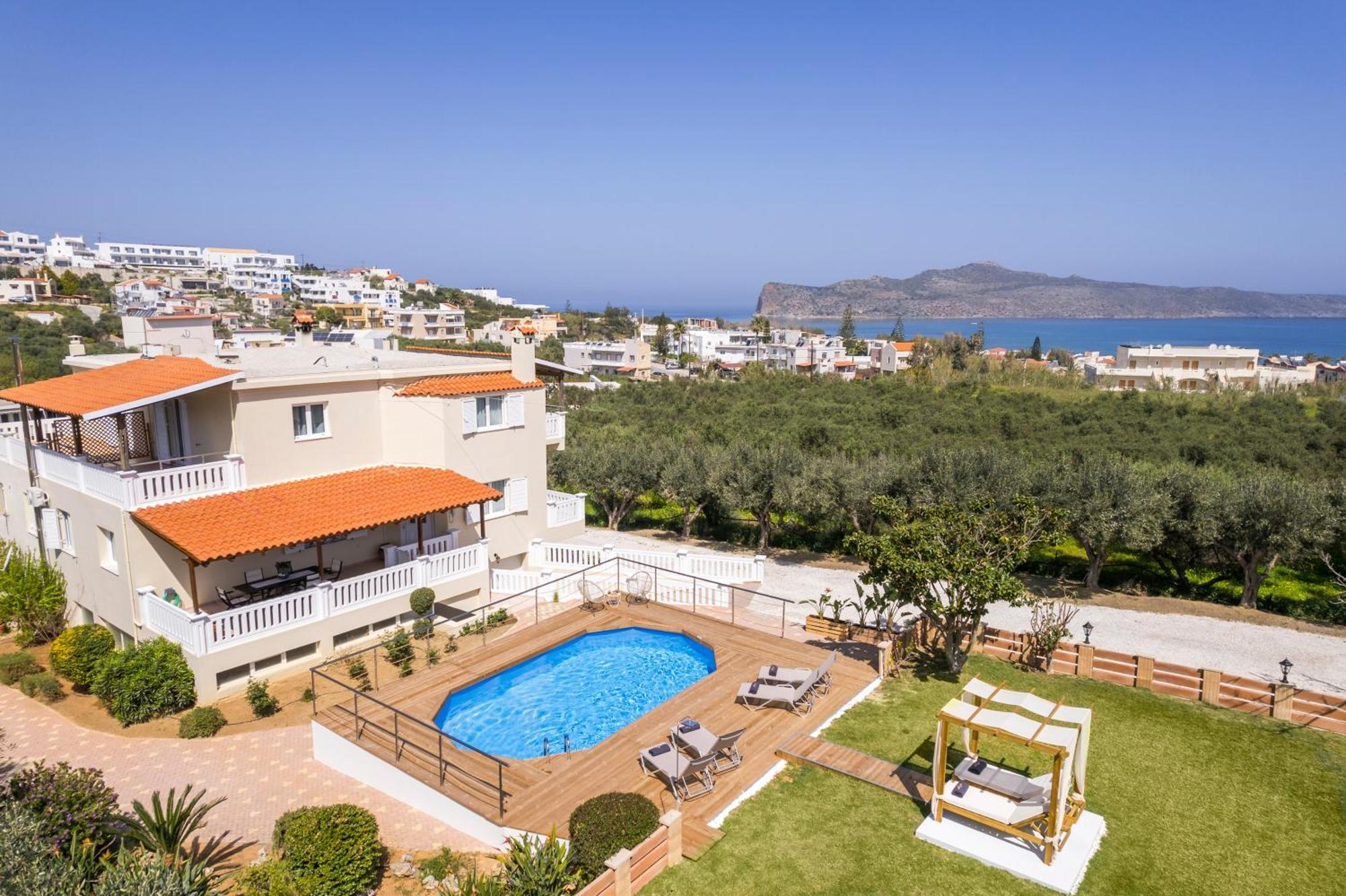 Casa De Philippe With Unique Seaview 2' From Beach Agia  エクステリア 写真